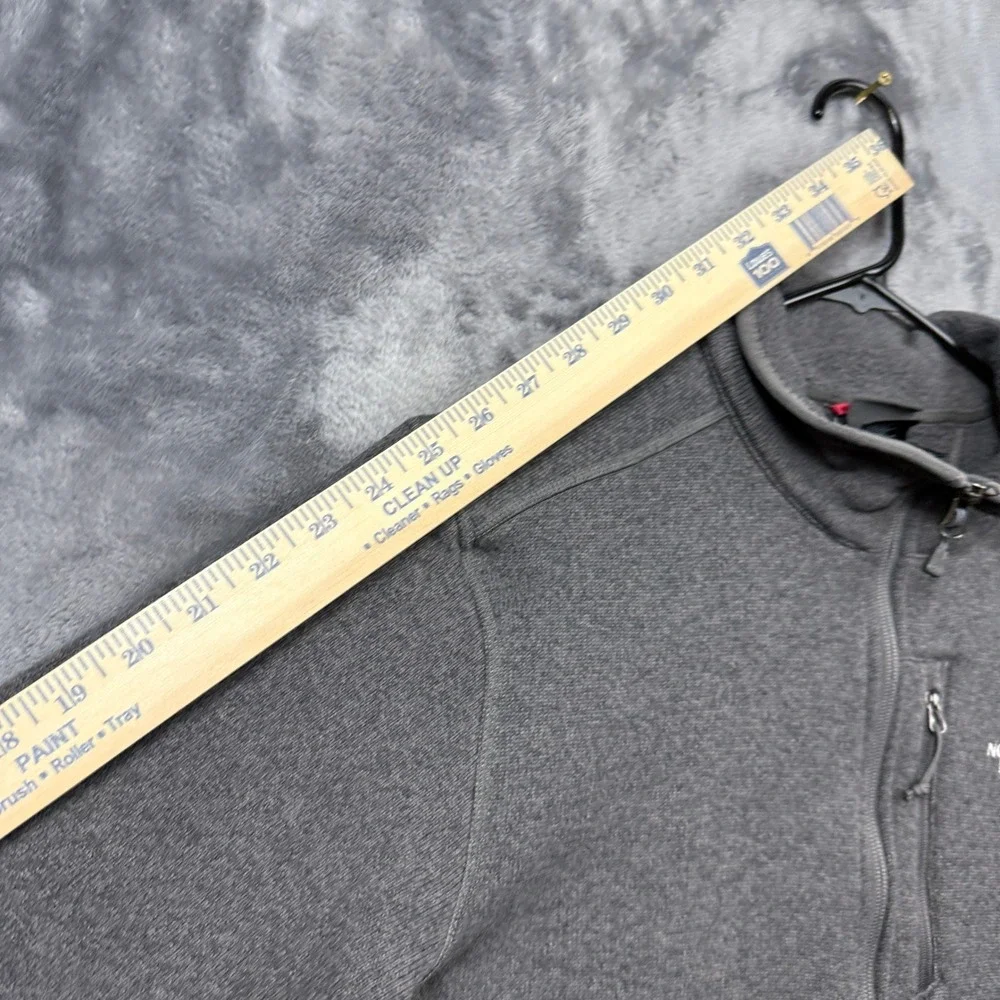 The North Face Gordon Lyons Quarter Zip Pullover Mens Large Grey Fleece Sweater